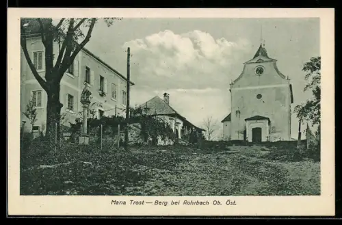 AK Berg bei Rohrbach, Maria-Trost-Kirche