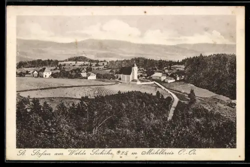 AK St. Stefan am Walde, Blick in den Ort