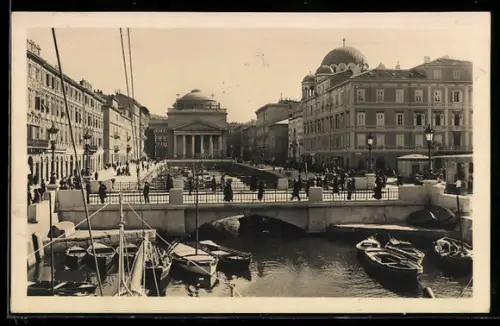 AK Trieste, Canal Grande col nuovo porte
