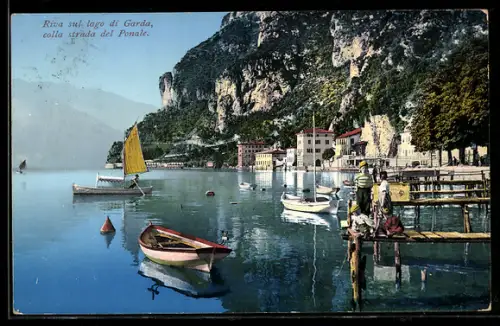 AK Riva sul Lago di Garda, Riva colla strada del Ponale