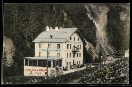 AK Gomagoi /Tirol, Gasthof Weiskugel