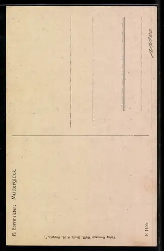 Künstler-AK R. Borrmeister: Mutterglück