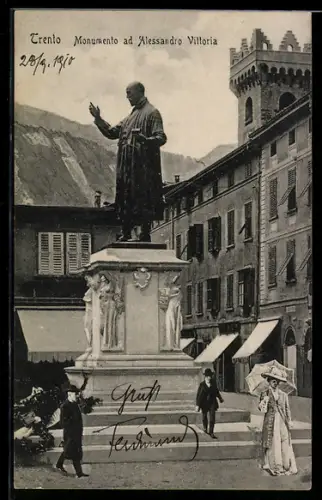 AK Trento, Monumento ad Alessandro Vittoria