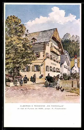 AK Val di Funes, Albergo e Pensione Da Marcello, Propr.: P. Fischnaller