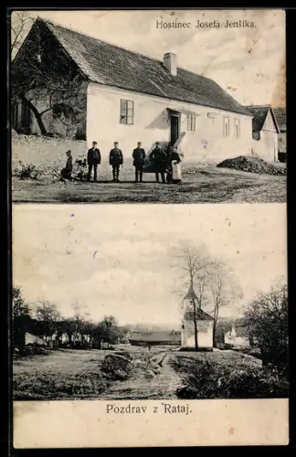 AK Rataje u Vlasimi, Hostinec Josefa Jensíka, Panorama
