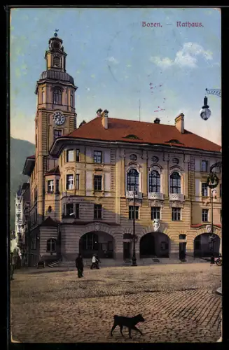 AK Bozen, Ansicht vom Rathaus