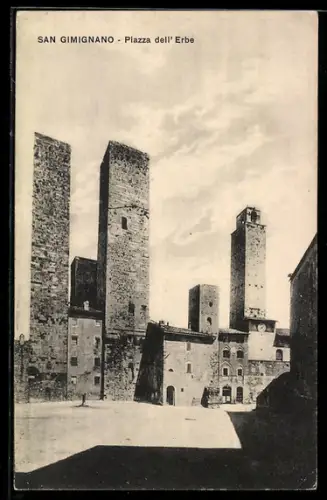 AK San Gimignano, Piazza dell`Erbe
