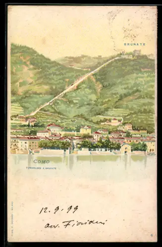 Lithographie Como, Funicolare a Brunate