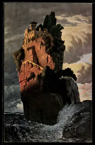 Künstler-AK Hermann Rüdisühli: Piratenburg
