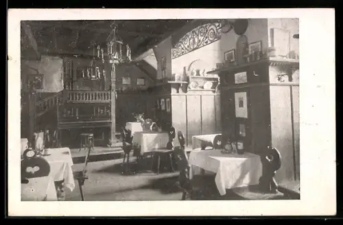 AK Klagenfurt, Hotel Kaiser von Österreich K. Stipanek, Partie aus dem Koschat-Stüberl