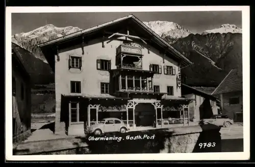 AK Mieming, Obermieming, Gasthof Post