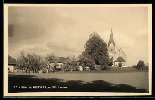 AK St. Anna ob Reifnitz, Blick zur Kirche