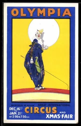 AK Olympia Circus and X-Mas Fair, Bertram W. Miller, Zirkus