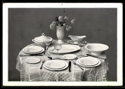 AK Bern, Th. Meyer, Marktgasse 32, Porzellan-Servie Form Rosenthal-Chippendale 240 weiss