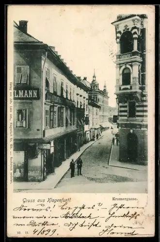 AK Klagenfurt, Strassenpartie in der Kramergasse