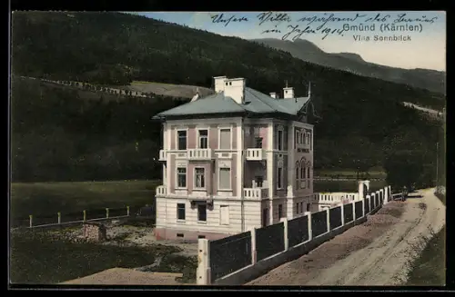 AK Gmünd /Kärnten, Villa Sonnblick in der Aussenansicht