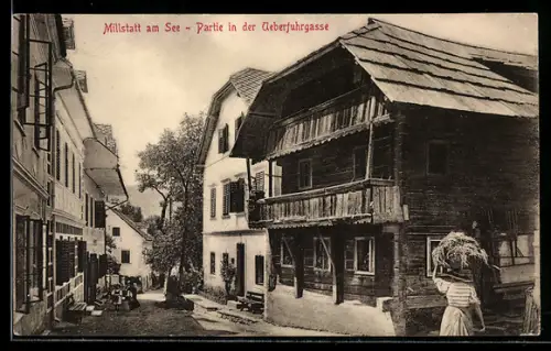 AK Millstatt am See, Partie in der Ueberfuhrgasse