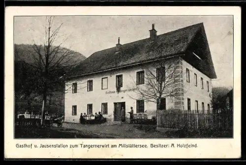 AK Seeboden am Millstättersee, Gasthof zum Tangernerwirt, Bes. A. Holzfeind