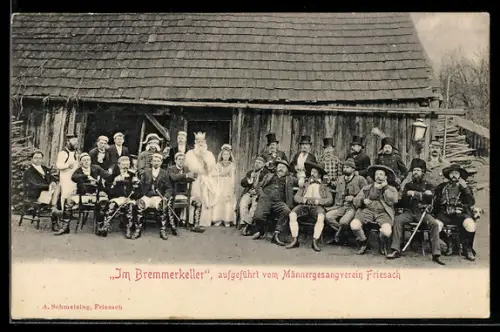 AK Friesach, Männergesangsverein bei der Aufführung von Im Bremmerkeller