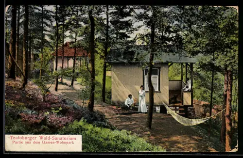AK Bielefeld, Teutoburger Wald-Sanatorium, Bodelschwingh-Strasse 85, Partie aus dem Damen-Wohnpark