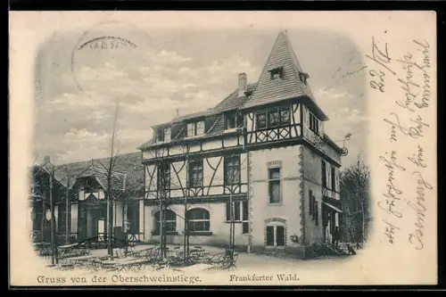 AK Frankfurt-Sachsenhausen, Gasthaus Oberschweinstiege