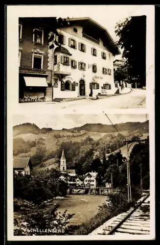 AK Schellenberg, Gasthaus Schaffers-Wirt, Gesamtansicht