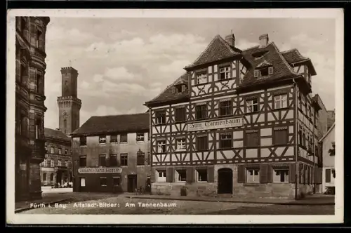 AK Fürth i. Bay., Gasthof Am Tannenbaum mit Bäckerei von Martin Käppner