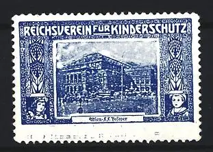 Reklamemarke Berlin, Reichsverein für Kinderschutz, K. k. Hofoper Wien