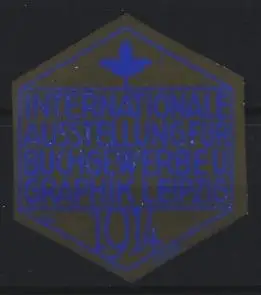 Reklamemarke Leipzig, Internationale Ausstellung für Buchgewerbe und Graphik 1914