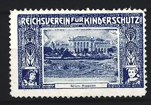 Reklamemarke Wien, Reichsverein für Kinderschutz, Kursalon