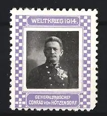 Reklamemarke Weltkrieg 1914, Generalstabschef Conrad von Hötzendorf