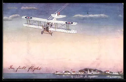 AK In full flight, Flugzeug in der Luft