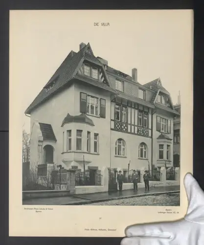 Fotografie Lichtdruck Friedr. Wolfrum, Düsseldorf, Ansicht Barmen, Villa in d. Lothringer Strasse 42/44, Albert Schutte