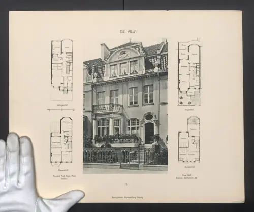 Fotografie Lichtdruck Baumgärtner, Leipzig, Ansicht Bremen, Haus Wolf, Bentheuimstr. 28, Architekt Prof. Heinr. Mänz