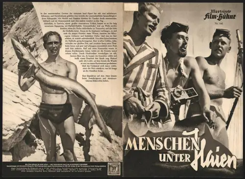 Filmprogramm IFB Nr. 566, Menschen unter Haien, Alfred von Wurzian, Dr. Jörg Böhler, Regie: Hans Hass