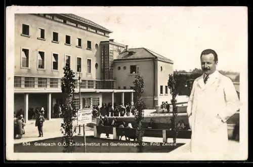 AK Gallspach /O.Ö., Zeileis-Institut mit Gartenanlage, Dr. F. Zeileis