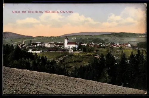AK Neufelden /Mühlkreis, Gesamtansicht mit Umgebung