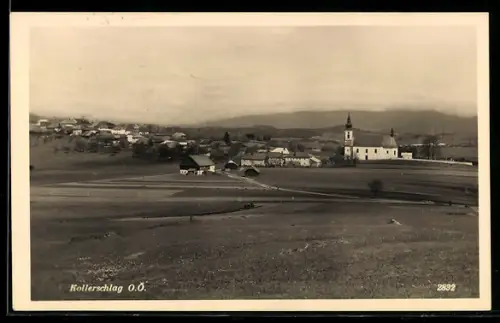 AK Kollerschlag /O.Ö., Panorama mit Kirche und Ort