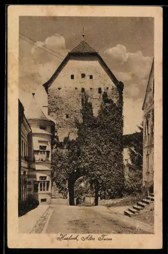AK Haslach, Alter Turm, Ortspartie