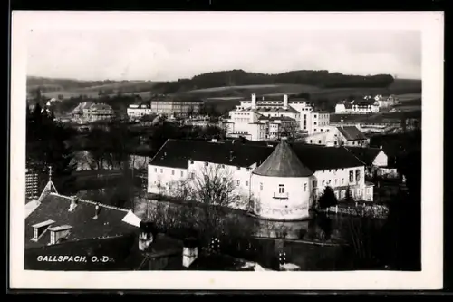 AK Gallspach /O.-D., Schloss und Ortsansicht