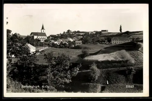 AK Sarleinsbach /O. Oe., Ortsansicht mit Umgebung
