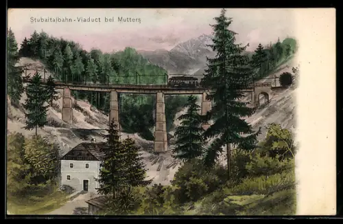 AK Mutters, Viadukt der Stubaitalbahn