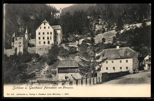 AK Fernstein am Fernpass, Schloss und Gasthaus