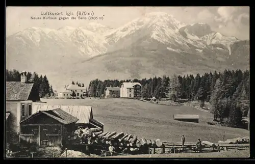 AK Igls, Neues Kurhaus gegen die Saile