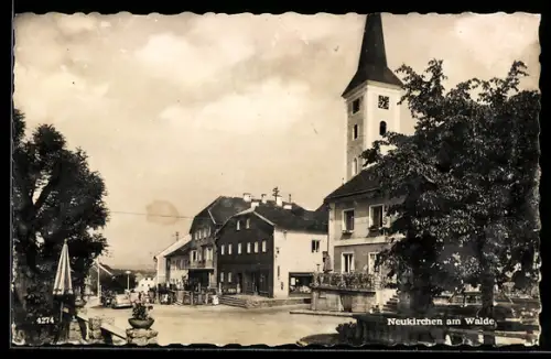 AK Neukirchen am Walde, Strassenpartie