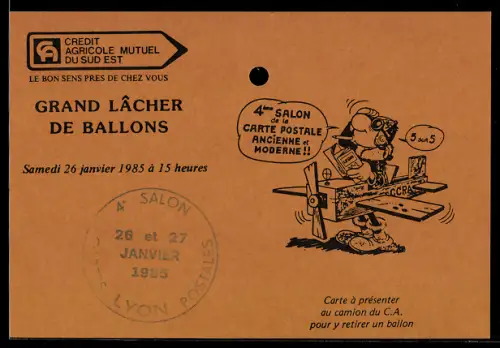 AK Lyon, 4ème Salon de la Carte Postale Ancienne et Moderne 1985