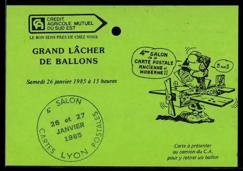 AK Lyon, 4ème Salon de la Carte Postale Ancienne et Moderne 1985