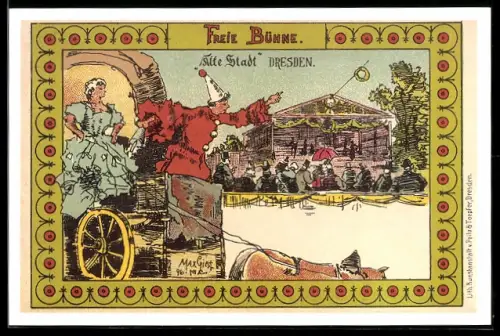 Künstler-AK sign. Max Giese: Gürzenich /Köln, Ansichtskartenbörse 2001
