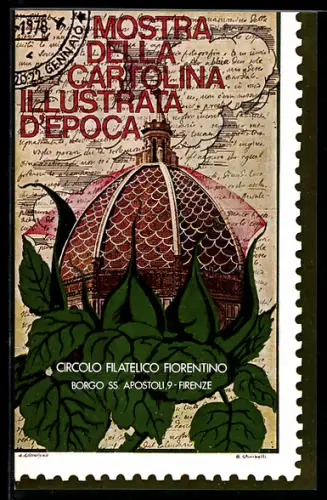 AK Firenze, Mostra della Cartolina Illustrata d`Epoca, 1978, Circolo Filatelico Fiorentino