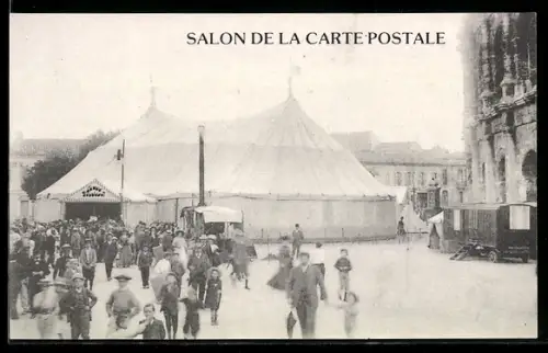AK Nimes, Salons de la Carte Postale 1983, M. R. Revest, Rue Bachalas 28, Ansichtskartenbörse